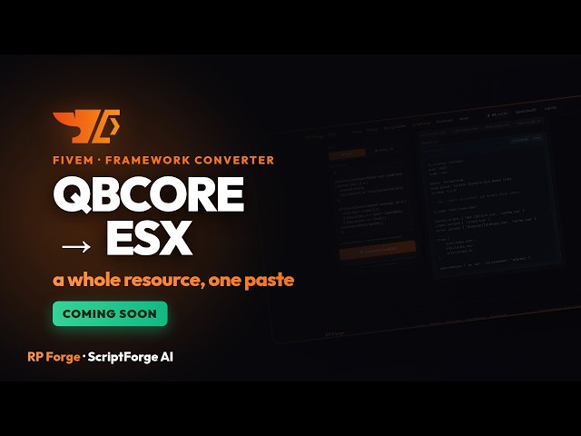 Convert a FiveM resource from QBCore to ESX in one paste