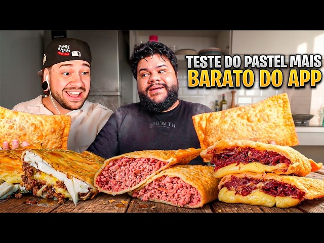 TESTANDO OS PASTÉIS MAIS BARATOS DO APP! - React Thiago Quatroque