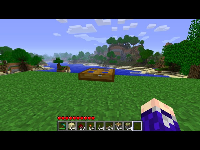 How to Get a Floating Trapdoor in Minecraft Beta 1.7.3