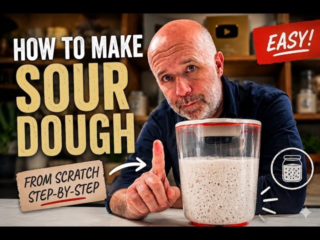 How to make Sourdough Starter from Scratch🍞