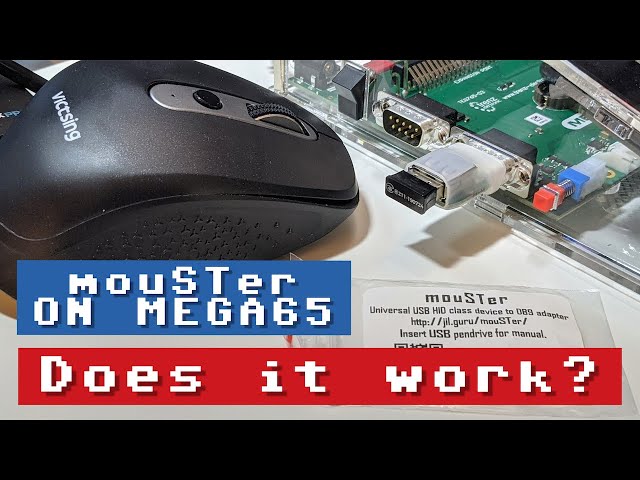 The Retrohax.net mouSTer on the MEGA65. Can it replace a 1351 Mouse?