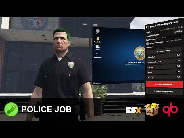 Pickle's Police Job | Create Departments In-Game for FiveM