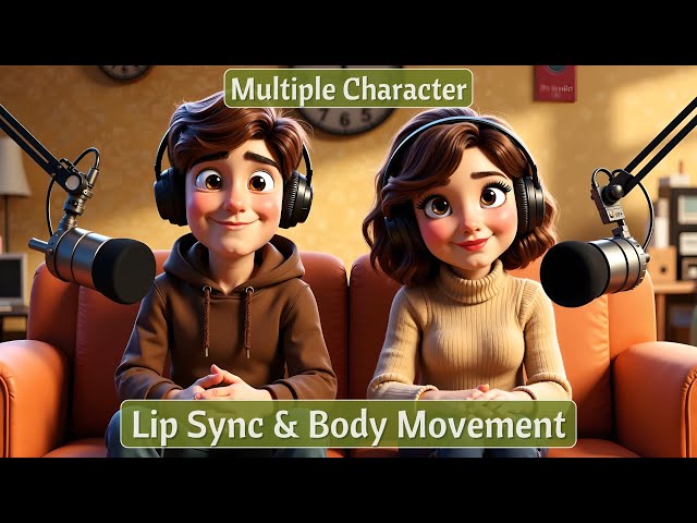 Animate Multiple Characters Easily in One Scene With Lip Sync & Body Movement