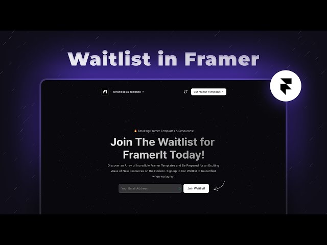 How to Create a Waitlist with Framer & Loops