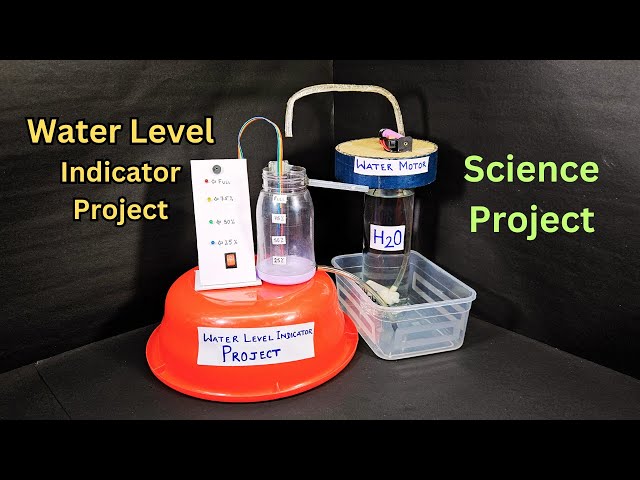 How to make Water Level Indicator Project with Overflow Alarm and Water Supply Pump