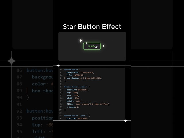 Star Button Effect - Animation Website Part 24 #website #animation #html #css #frontend #effect