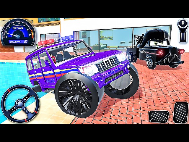 Indian Theft Aura Simulator - Cars Mater Darth Vader and McQueen Race 3D | Android Gameplay #9