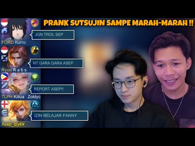 ORDER MABAR RRQ SUTSUJIN !! PRANK SUTSUJIN SAMPAI KESEL BANGET !!! 