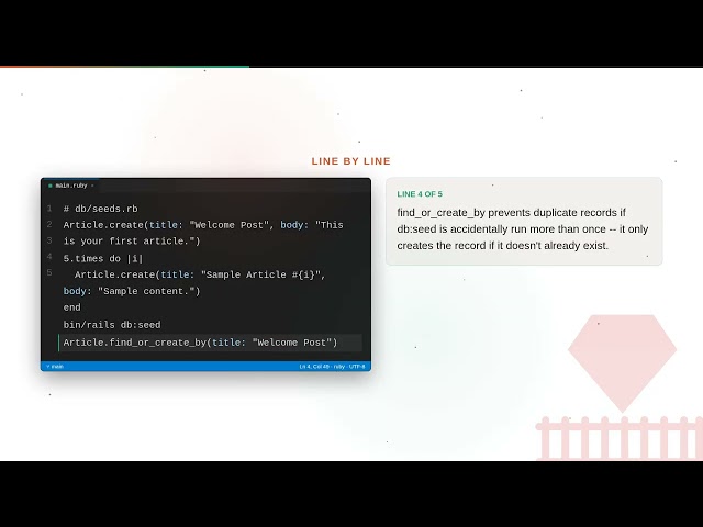 Ruby on Rails - Web development basic Series: Database Seeding and Fixtures