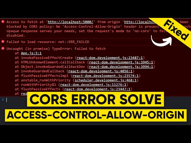How to Solve CORS Error in 2 min [WATCH THIS] | CORS Explained in EASY Way