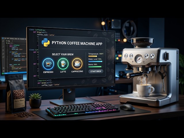 Build a Coffee Machine App in Python ☕ | Python OOP Mini Project