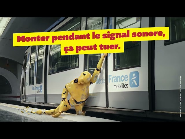 Monter pendant le signal sonore, ça peut tuer. | RATP