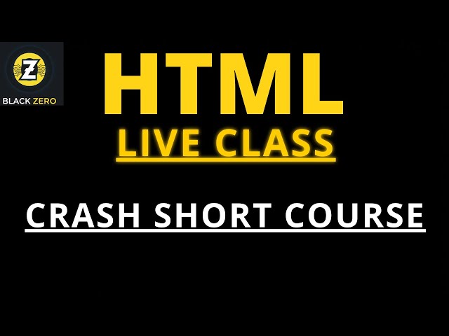 HTML Basics Live | Headings, Paragraphs, Images | Beginner Coding in Urdu/Hindi by Black zero