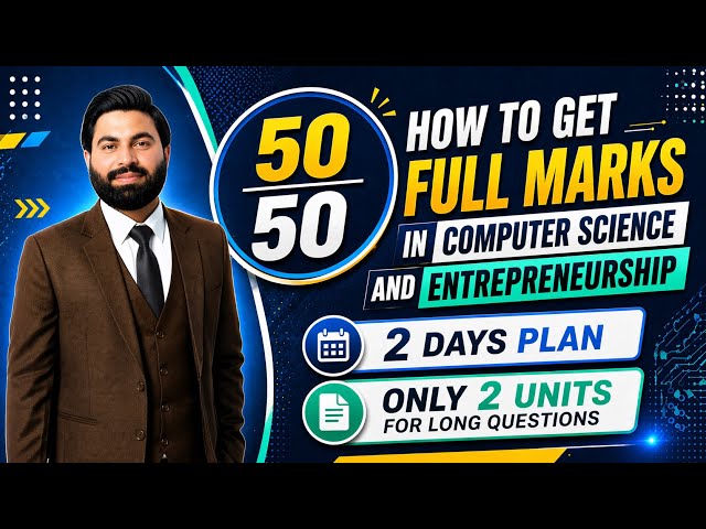 How to get Full Marks in Computer Science & Entrepreneurship 9th-How to prepare 9th Computer Exam 26