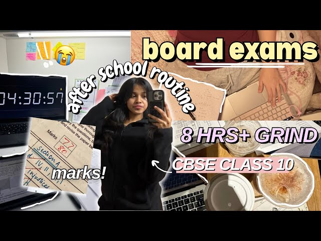 BOARDS in A MONTH 😭📚 | How to Study After School (Revision + Papers)