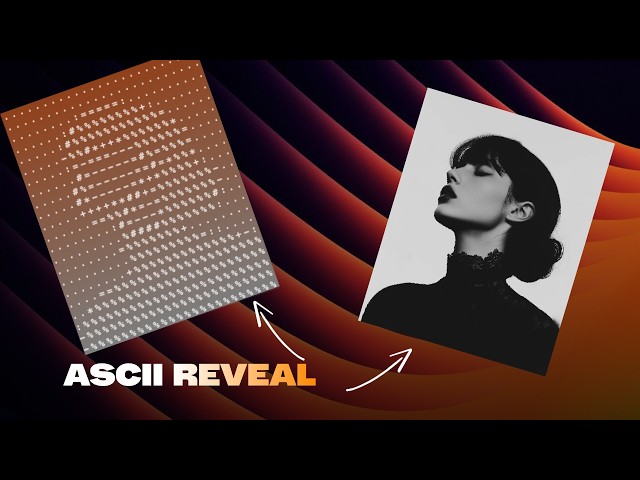 I Turned Images Into ASCII Art With ONE GSAP Tween 🤯