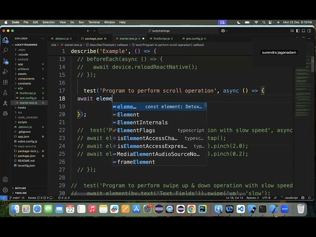 Detox React Native Testing: Performing Scroll Operations Part 1