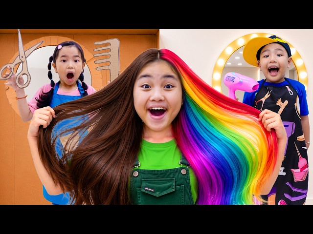 Annie and Friends Create Hairstyles with DIY Beauty Salon