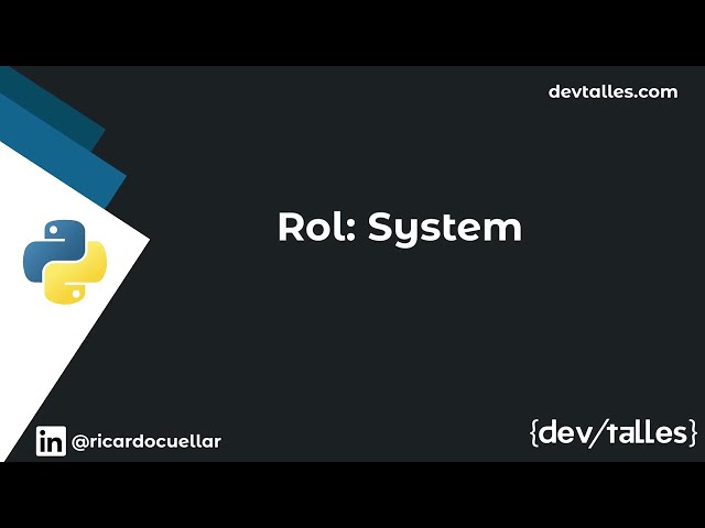 [S3/L04] Python: Applied Artificial Intelligence - System Role