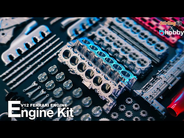 Build a V12 Engine Model Kit | Speed Build | Stirlingkit