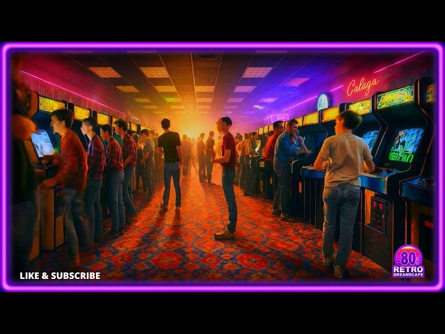 1980s Arcade Dreamscape – Retro Synth Rock Movie Score Ambience for Sleep, Focus & Nostalgia
