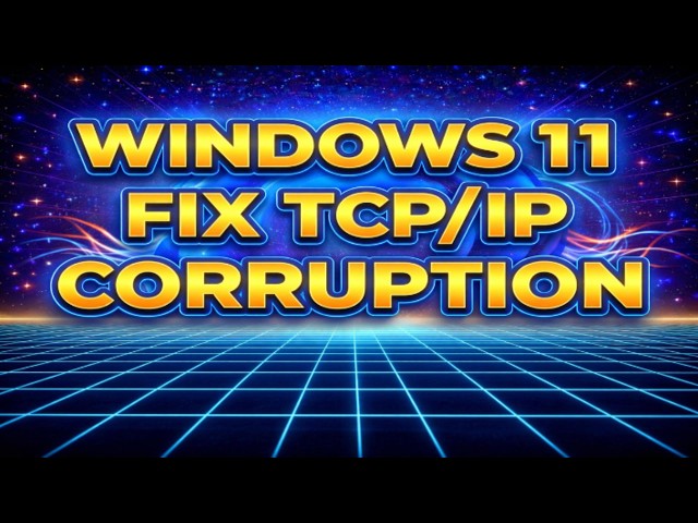 How to Fix TCP/IP Corruption in Windows 11 Using Netsh | Step-by-Step Tutorial