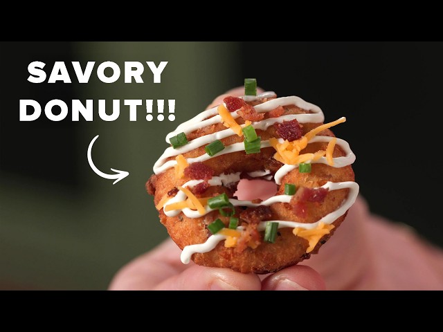 How To Make Mini Loaded Bake Potato Donuts