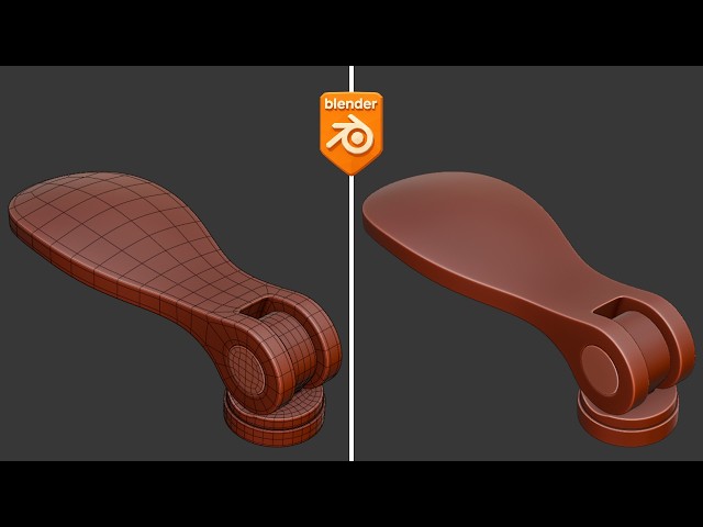 Blender Practice – Modeling a Mechanical Cam Lever Handle (Clean Topology)