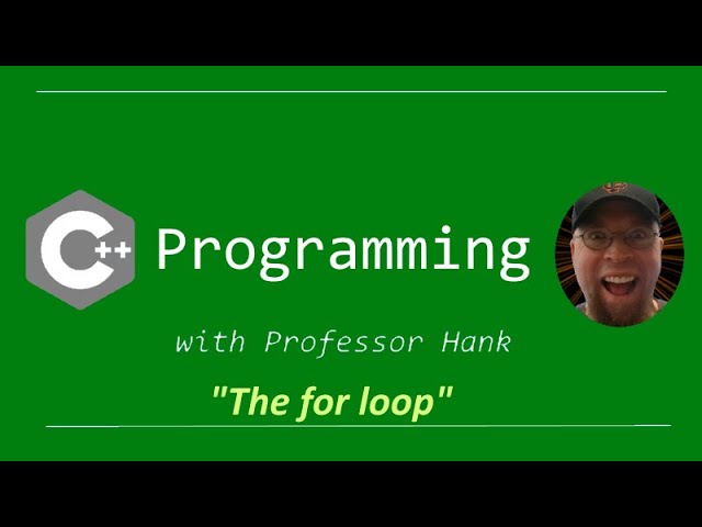 C++ for loops