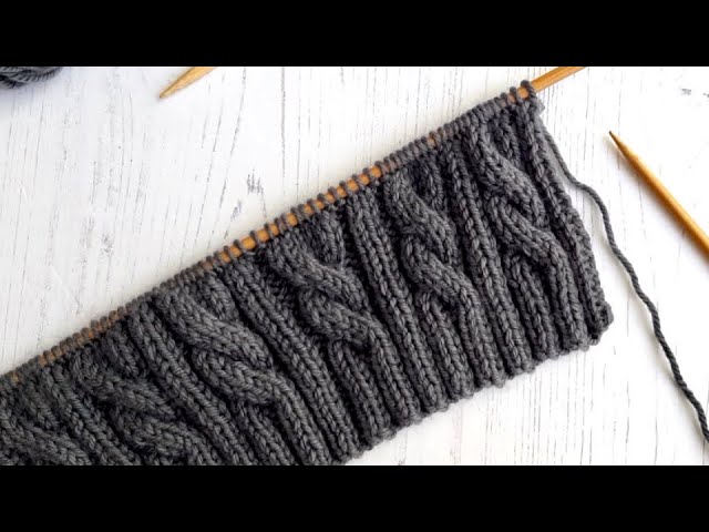 How To Knit Cables C6F with Linda Whaley Knit Studio.  www.lindawhaley.co.uk