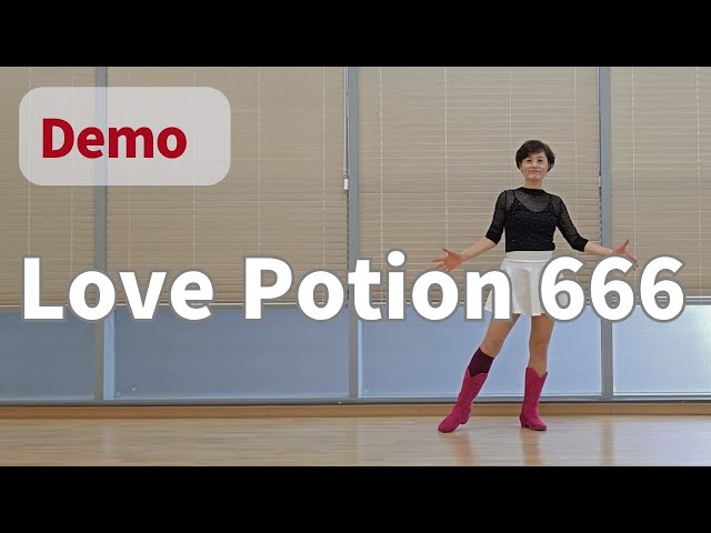 Love Potion 666 Line Dance - (Beginner : Rob Fowler) - Demo