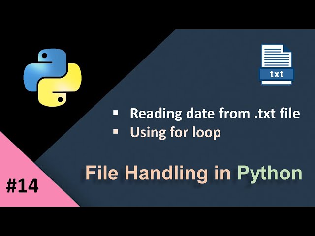 Reading File Using For Loop Python|Python File Handling Tutorial