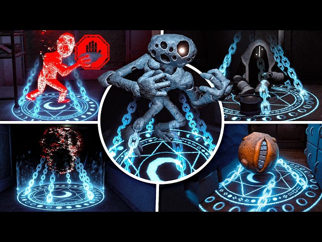 All CRUCIFIX Uses in STAIRWELL! (All Entities) | DOORS: The Archives [Showcase]
