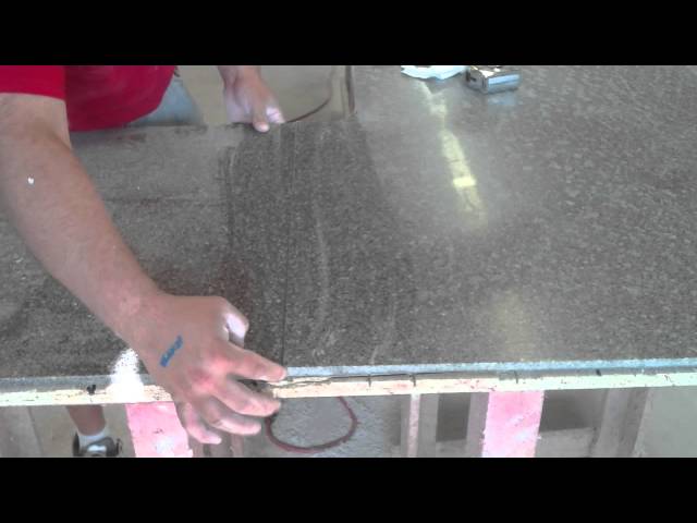 How to solid surface deck seams on custom Living stone countertops