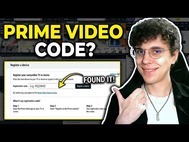 How to Find Registration Code For Amazon Prime Video
