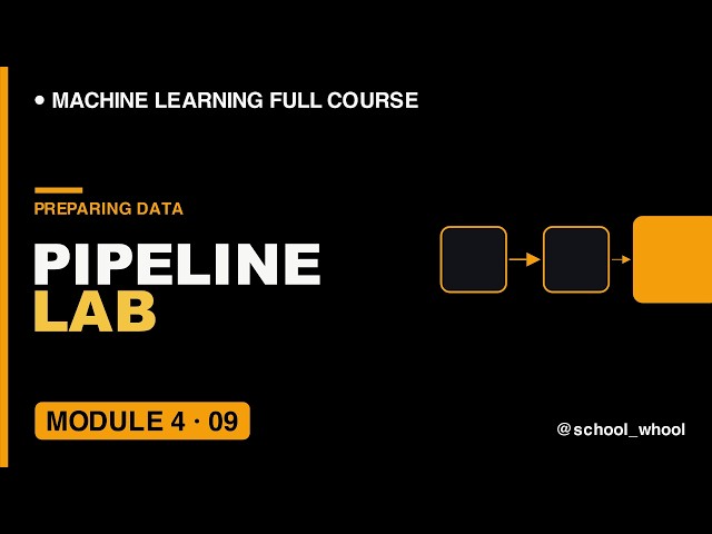 M4L9: Build  Full scikit-learn Pipeline Reproducible | Machine Learning free course #ai #datascience