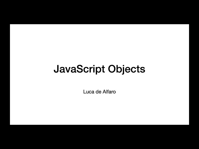 javascript objects