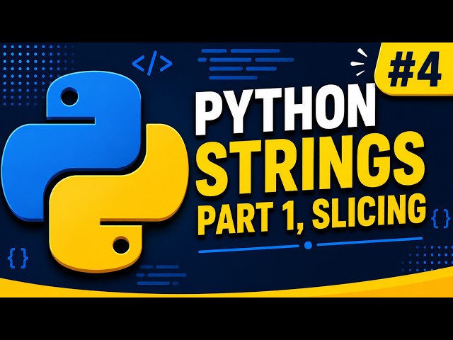 Python Tutorial #4| Strings,Slicing,String Concatenation