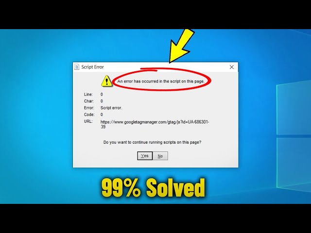 Fix An error has occurred in the script on this page in Windows 10/11/8/7 - How To Remove Popup ✅