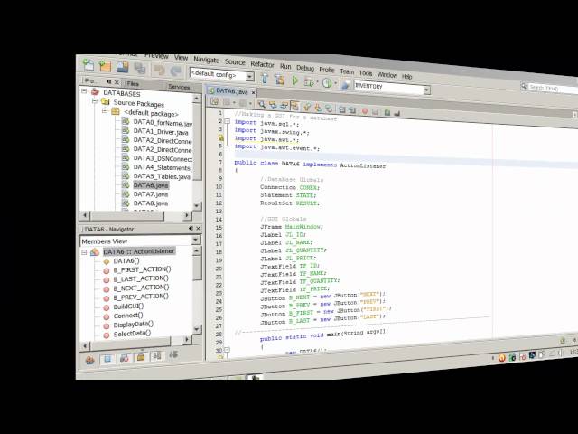 Java - JDBC Databases - GUI and SQL Statements - 3 of 3