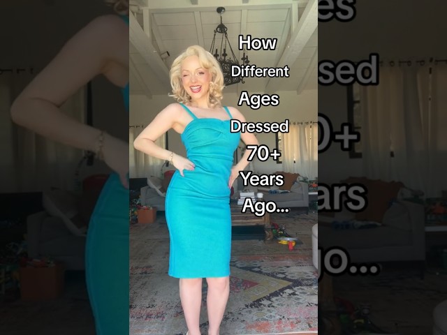 How different ages dressed in the 1950s 😲 #shorts