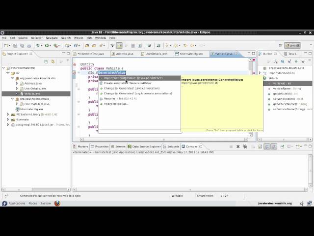 Hibernate Tutorial 13 - One To One Mapping