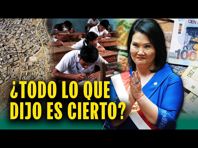 No todo el mensaje a la nación de Keiko Fujimori es cierto: 'Nada se escapa'