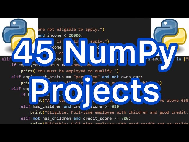 45 NumPy Projects