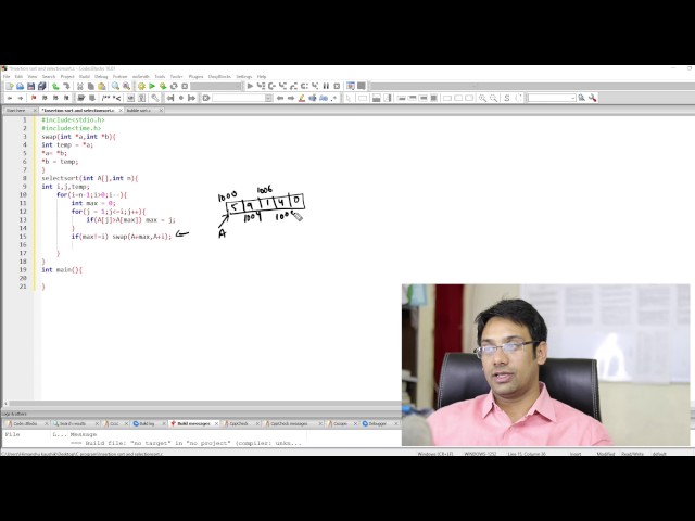 Competitive Programming -  Selection sort Comparison with Bubble sort on actual machine running time