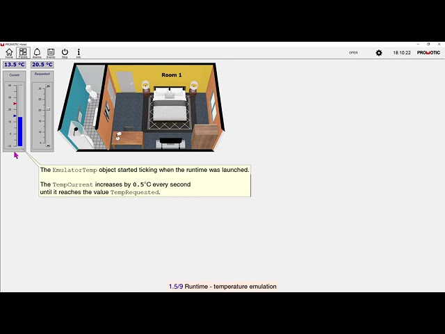 Tutorial 1.5 Basics - Developing the dynamic section of the application (EN) SCADA PROMOTIC 9.0