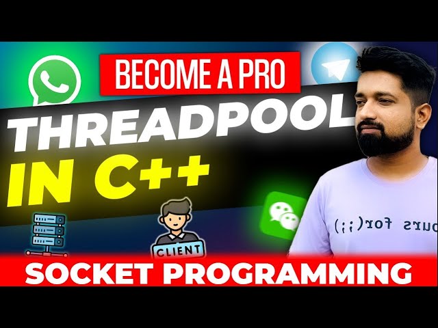 Threadpool implementation in C++ from scratch | Be a pro developer | Must know C++ concepts
