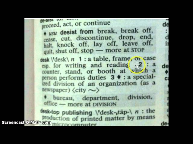 Using a Dictionary
