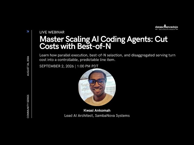 Episode 2: Master Scaling AI Coding Agents: Cut Costs with Best-of-N with @SambaNovaSystems
