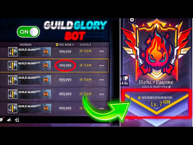 Free Fire New Guild Glory Bot 🤖 | Fully Automatic 24/7 😱 | 100% Working In 2026 💥